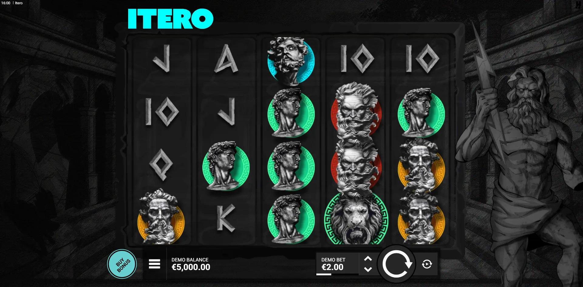 Itero slot gameplay screenshot