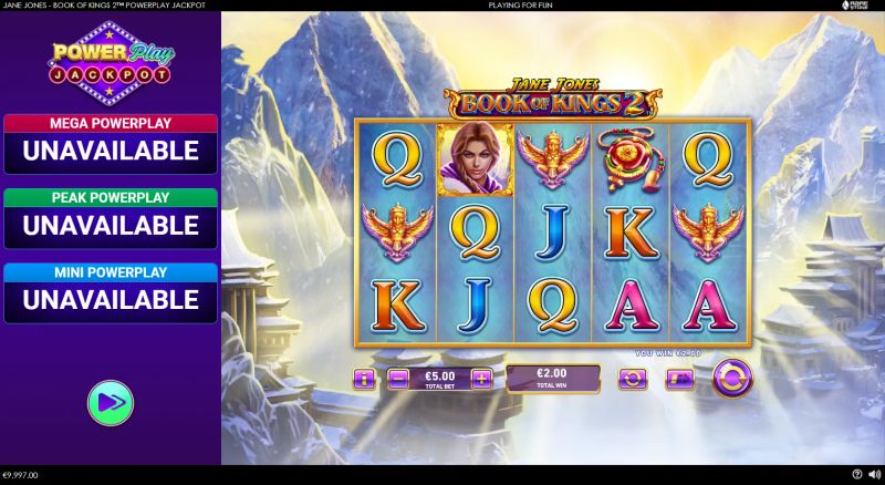Jane Jones: Book of Kings 2 PowerPlay Jackpot gameplay screenshot