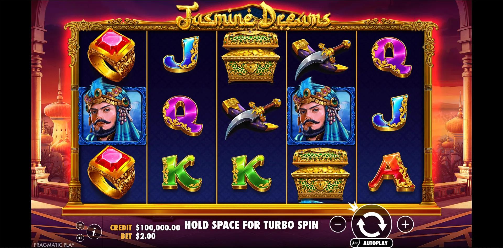 Jasmine Dreams slot gameplay screenshot