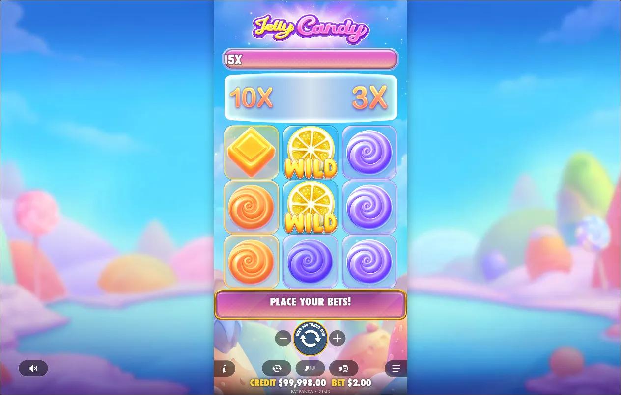 Jelly Candy slot gameplay screenshot