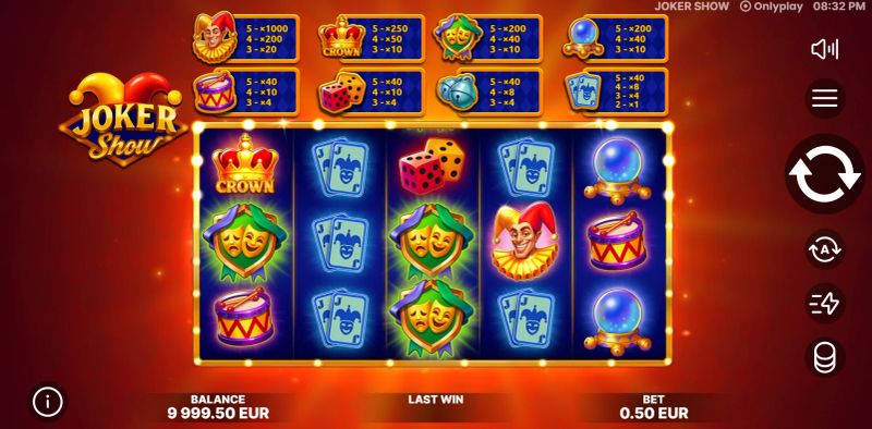 Joker Show gameplay screenshot