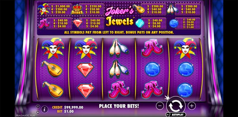 Joker's Jewels gameplay screenshot
