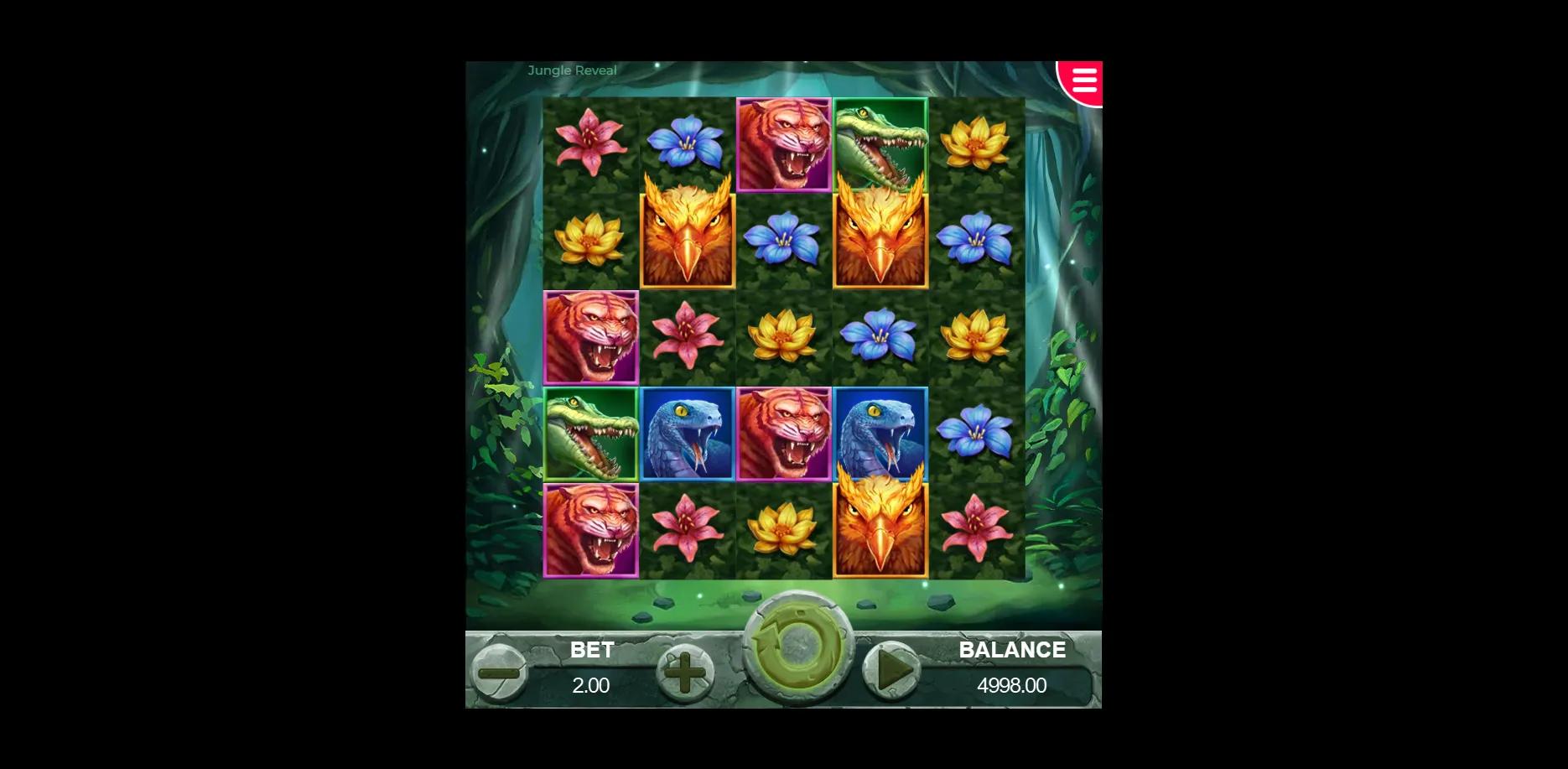 Jungle Reveal slot gameplay screenshot