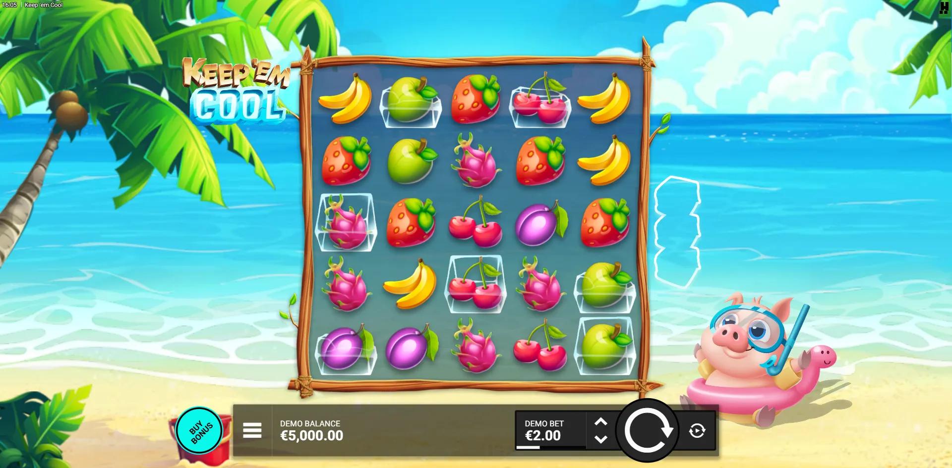 Keep 'em Cool slot gameplay screenshot