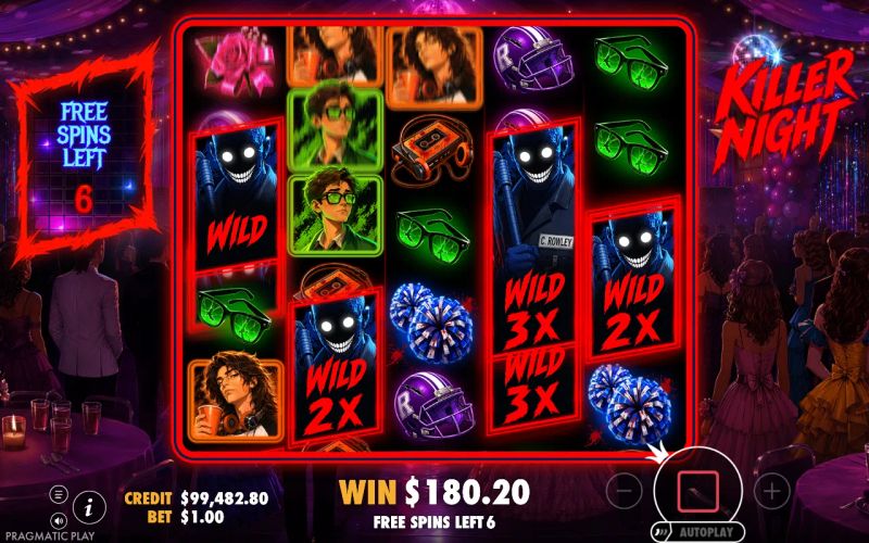 Killer Night: tela do jogo