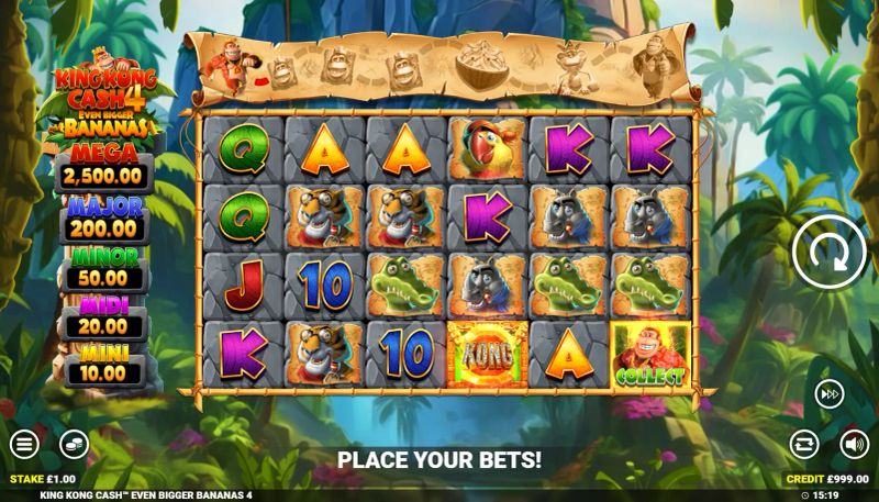 King Kong Cash Even Bigger Bananas 4 gameplay screenshot