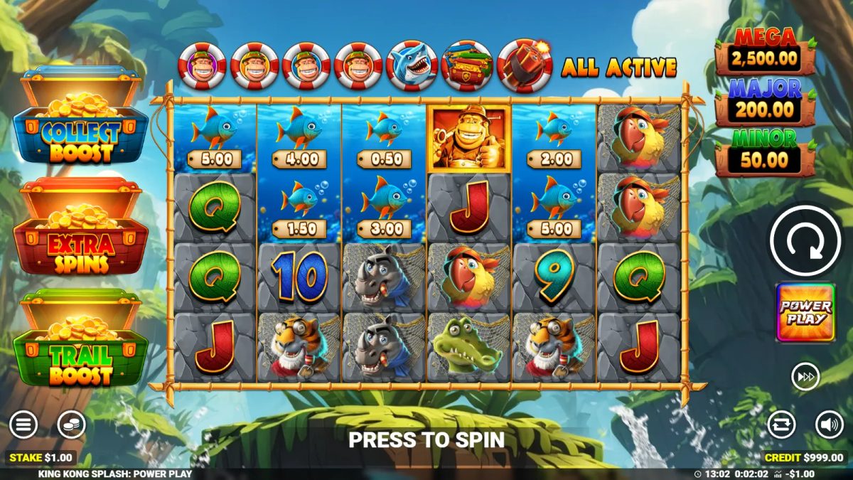 King Kong Splash Power Play gameplay screenshot 1