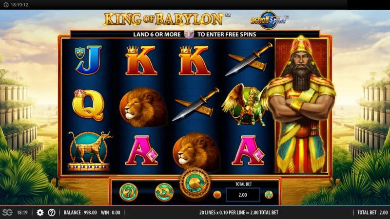 King of Babylon Action Spins gameplay screenshot