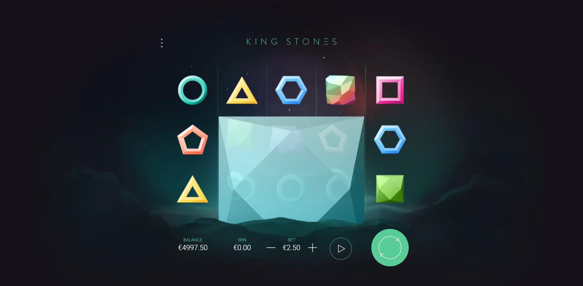 King Stones slot gameplay screenshot