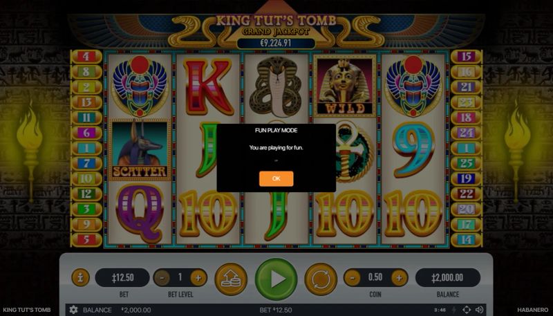 King Tut's Tomb gameplay screenshot
