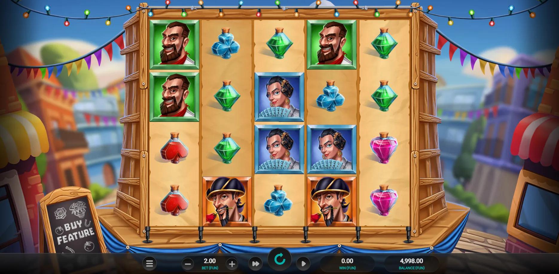 La Fiesta slot gameplay screenshot