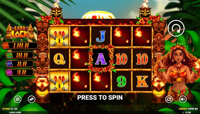 Lava Lock gameplay screenshot