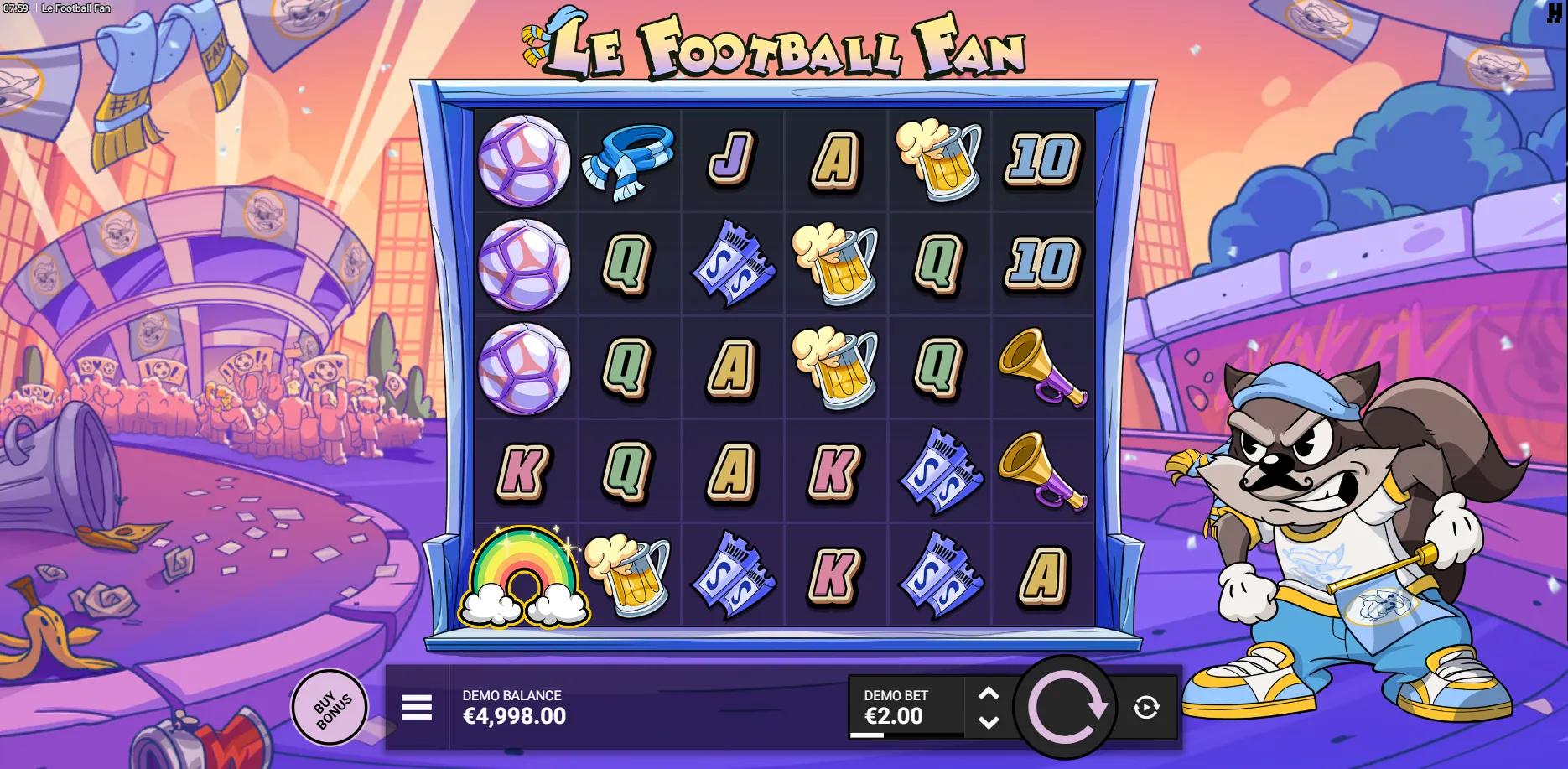 Le Football Fan slot gameplay screenshot