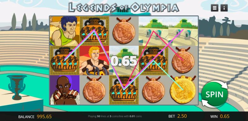 Legends Of Olympia gameplay screenshot