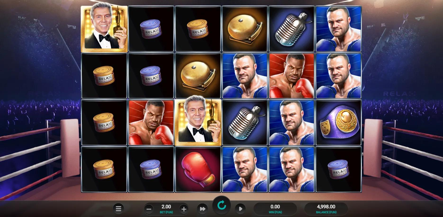 Let's Get Ready to Rumble slot gameplay screenshot
