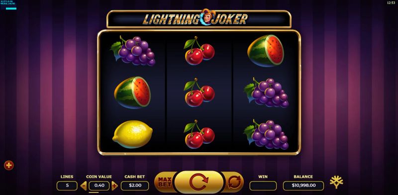 Lightning Joker gameplay screenshot