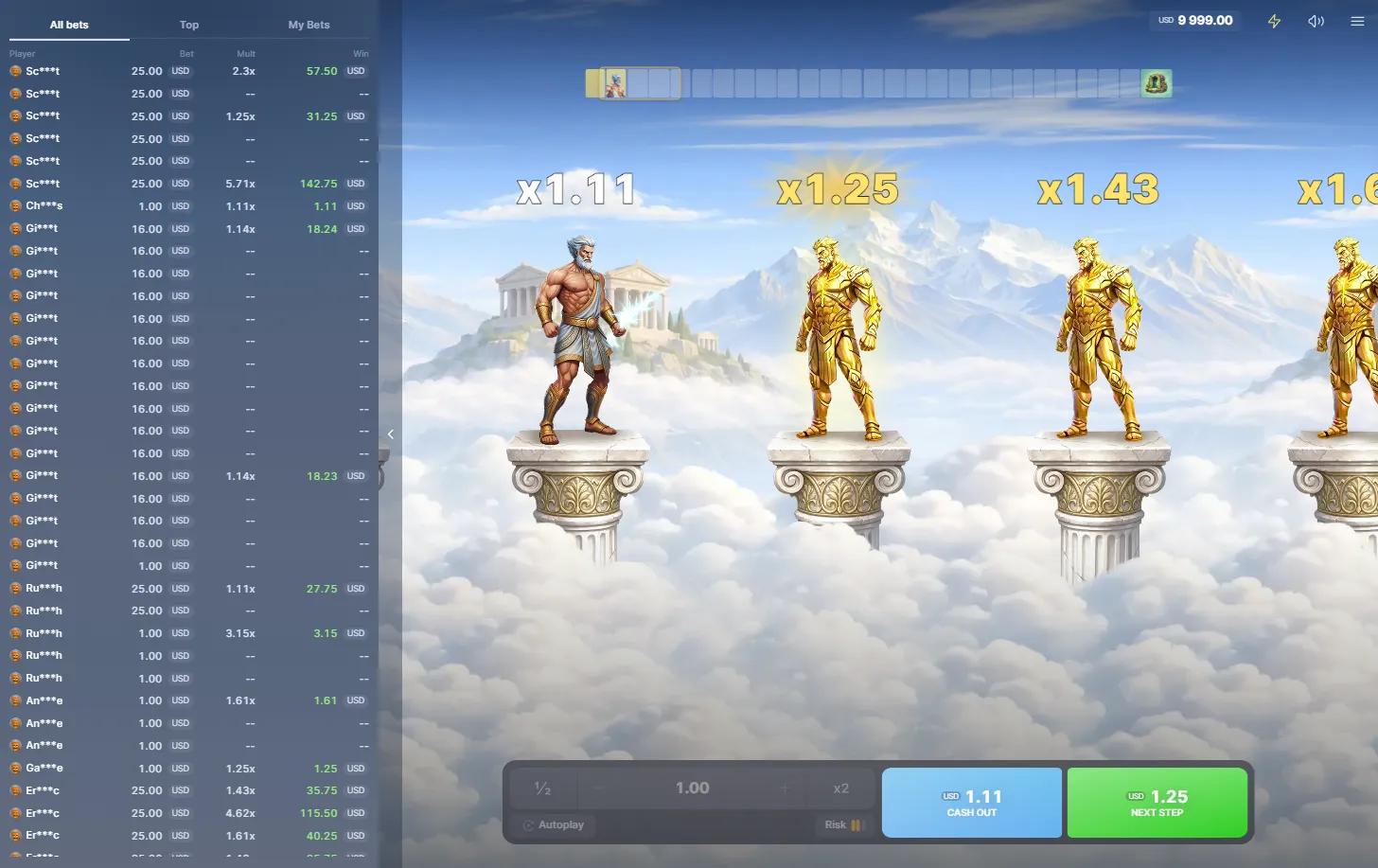 Lightning Path slot gameplay screenshot