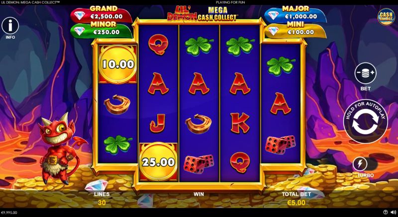 Lil' Demon: Mega Cash Collect gameplay screenshot