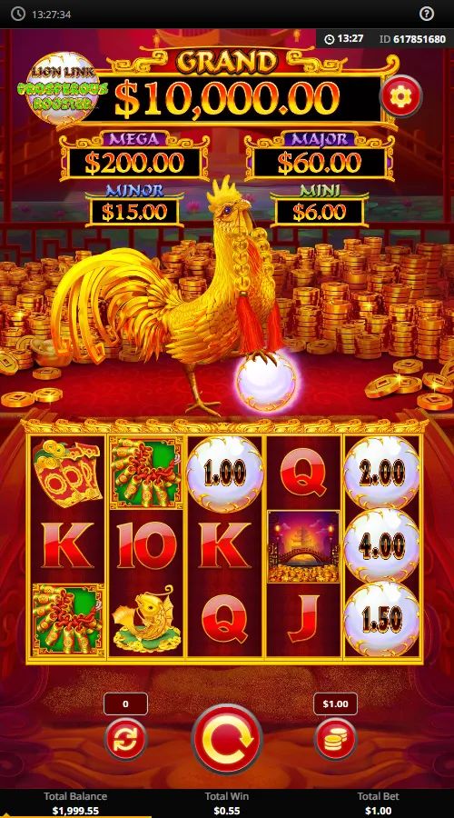 Lion Link Prosperous Rooster gameplay screenshot