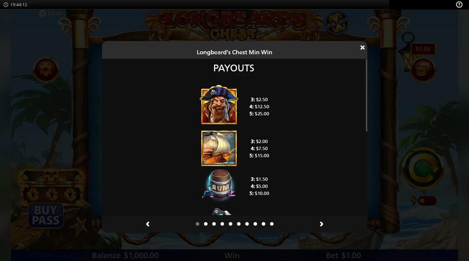 Longbeard's Chest gameplay screenshot