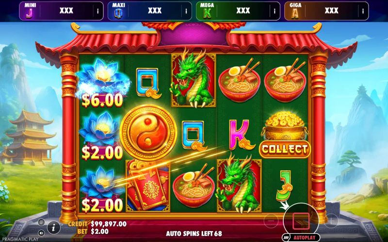 Lotus Treasure - Oranje Jackpot gameplay screenshot