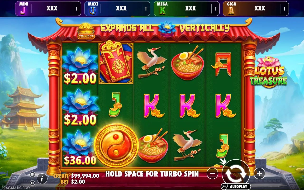 Lotus Treasure - Oranje Jackpot - screenshot 2