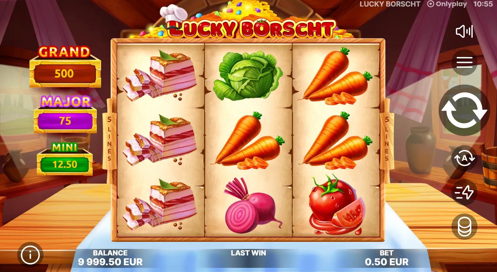 Lucky Borscht slot gameplay screenshot