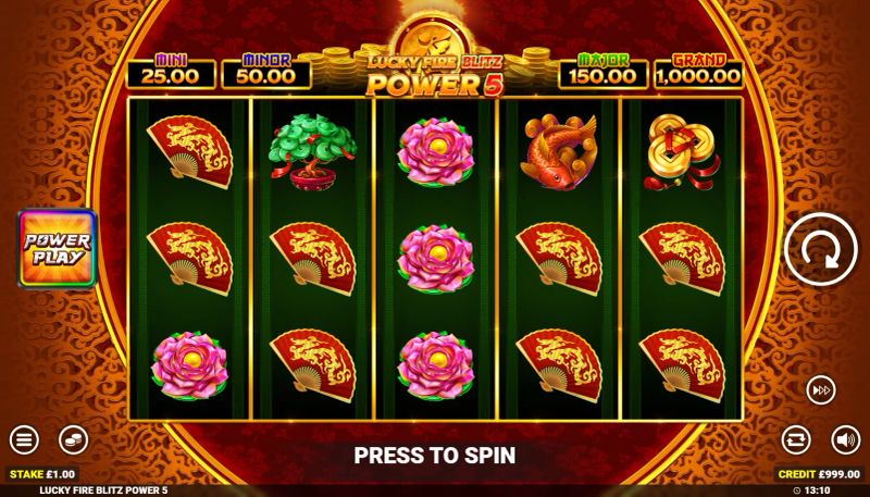 Lucky Fire Blitz Power 5 gameplay screenshot