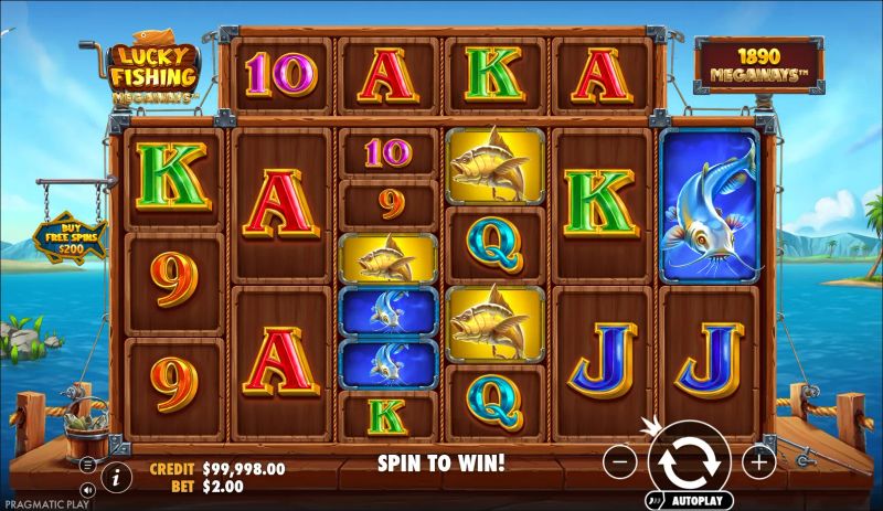 Lucky Fishing Megaways gameplay screenshot