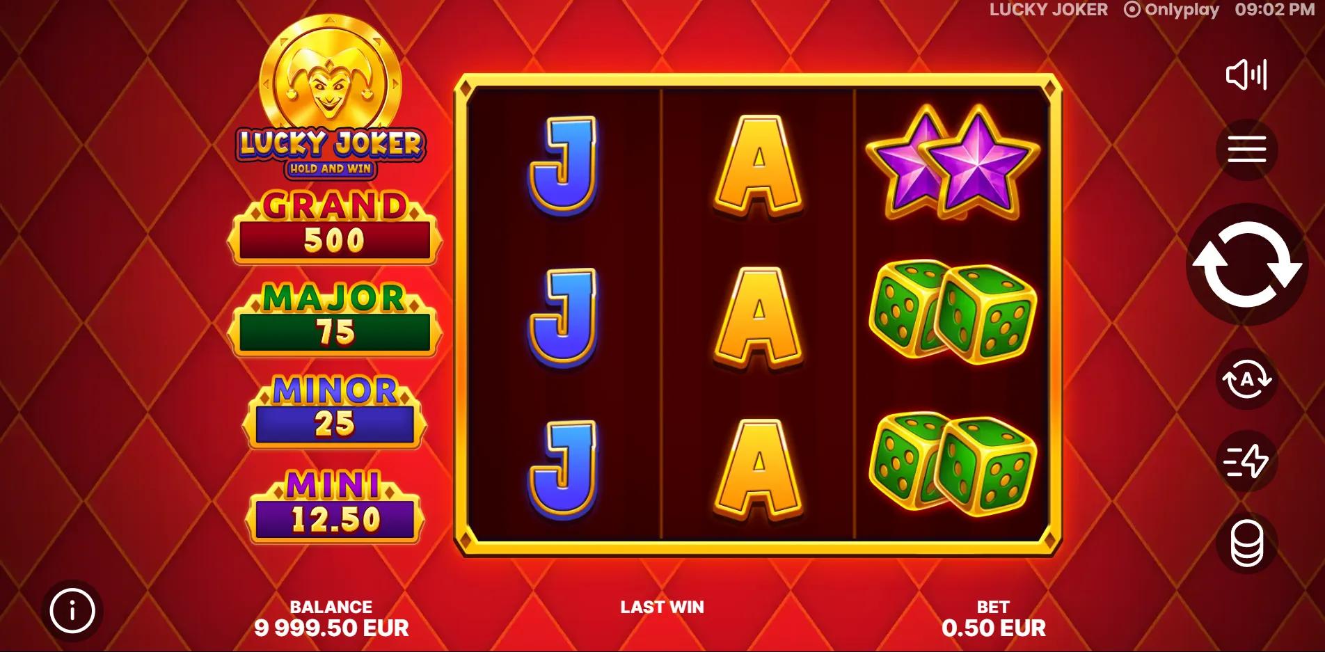 Lucky Joker: Hold and Win slot gameplay screenshot