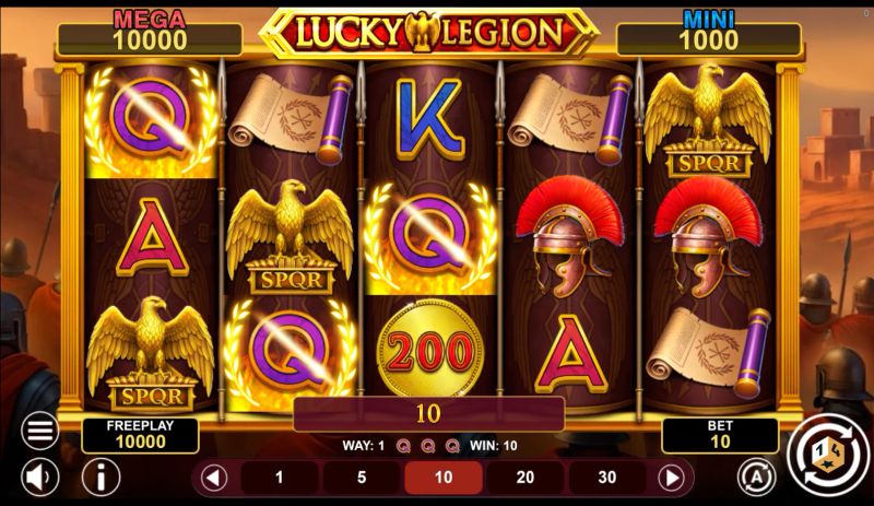 Lucky Legion Hold & Win gameplay screenshot
