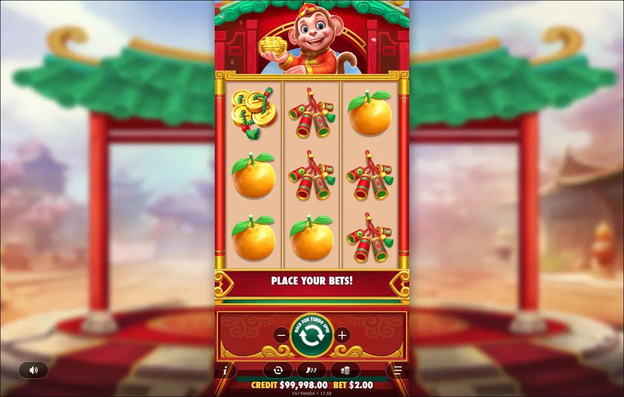 Lucky Monkey slot gameplay screenshot