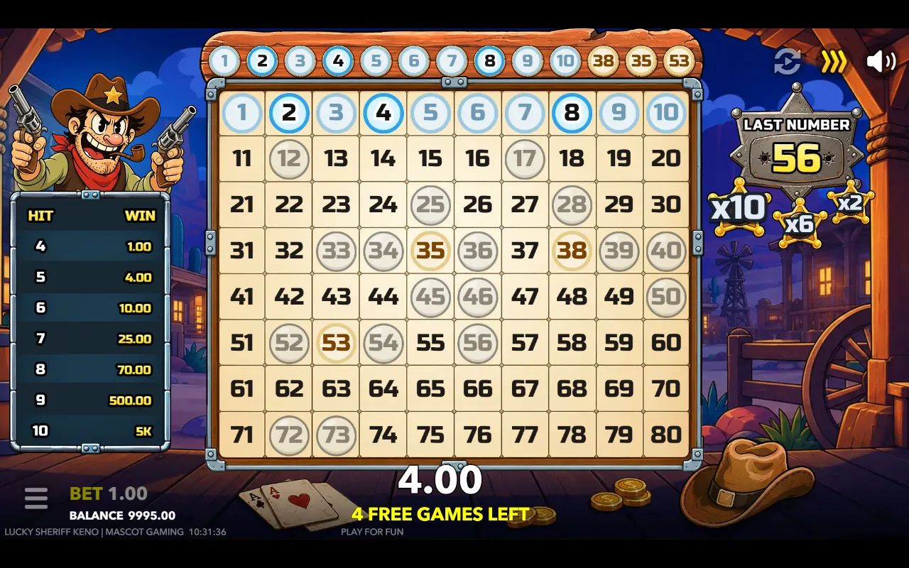 Lucky Sheriff Keno - screenshot 3