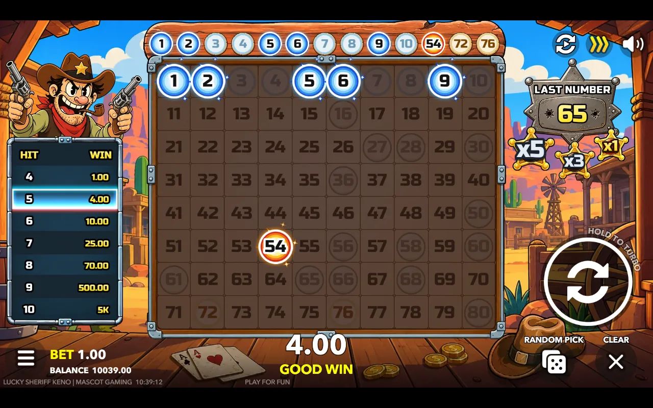 Lucky Sheriff Keno - screenshot 4
