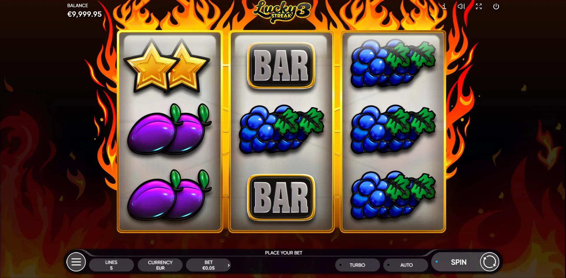 Lucky Streak 3 slot gameplay screenshot