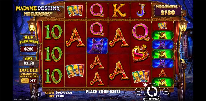 Madame Destiny Megaways gameplay screenshot