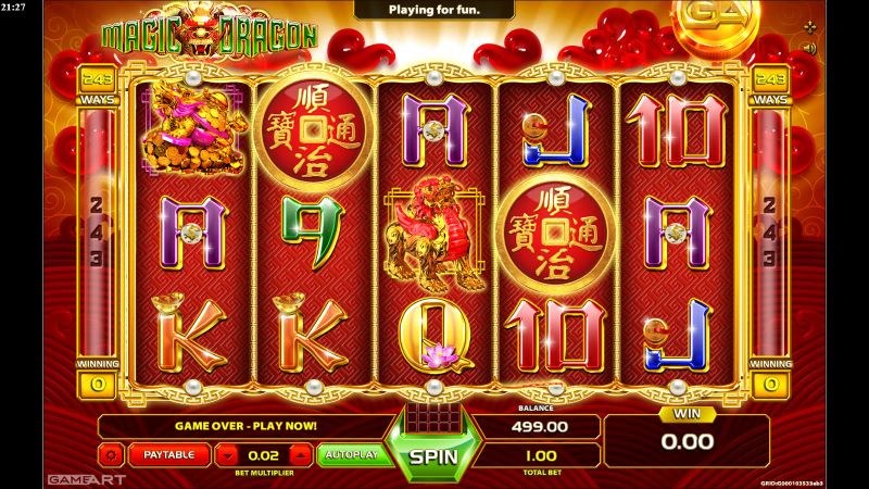 Magic Dragon gameplay screenshot