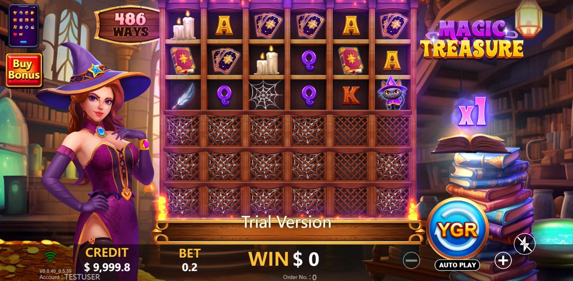 Magic Treasure slot gameplay screenshot