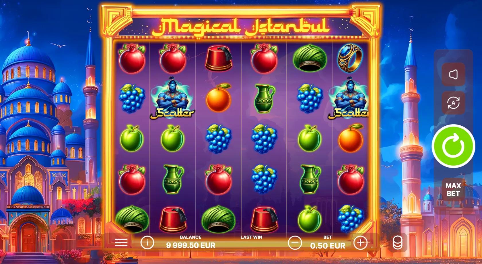 Magical Istanbul slot gameplay screenshot