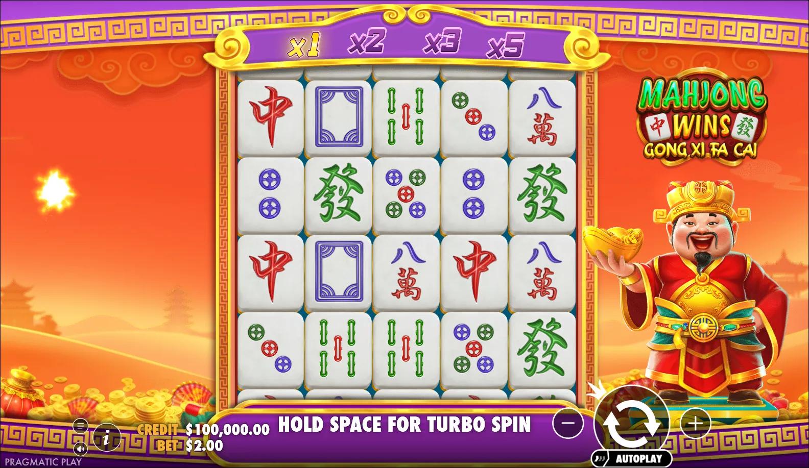 Mahjong Wins Gong Xi Fa Cai slot gameplay screenshot