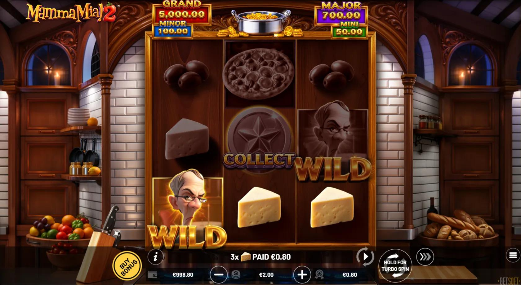Mamma Mia! 2 slot gameplay screenshot