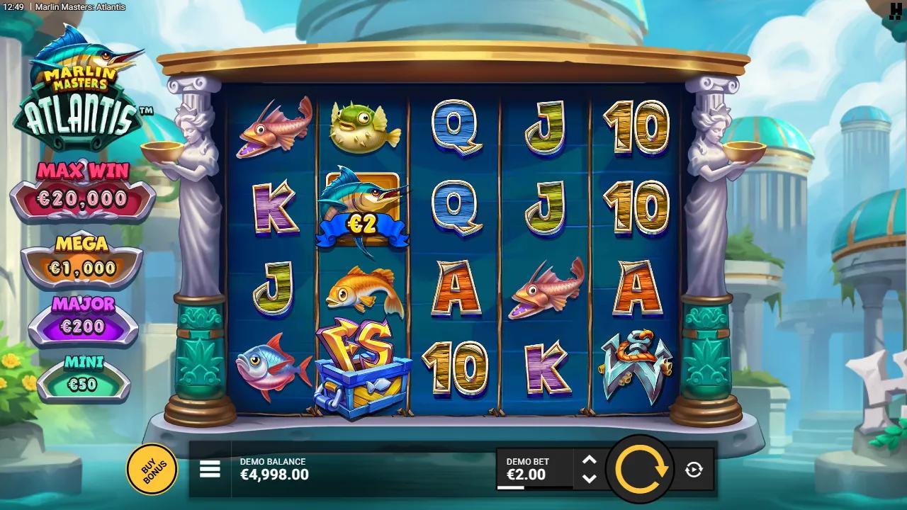 Marlin Masters: Atlantis slot gameplay screenshot
