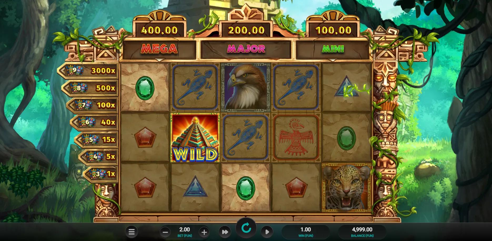 Masked Treasures slot gameplay screenshot