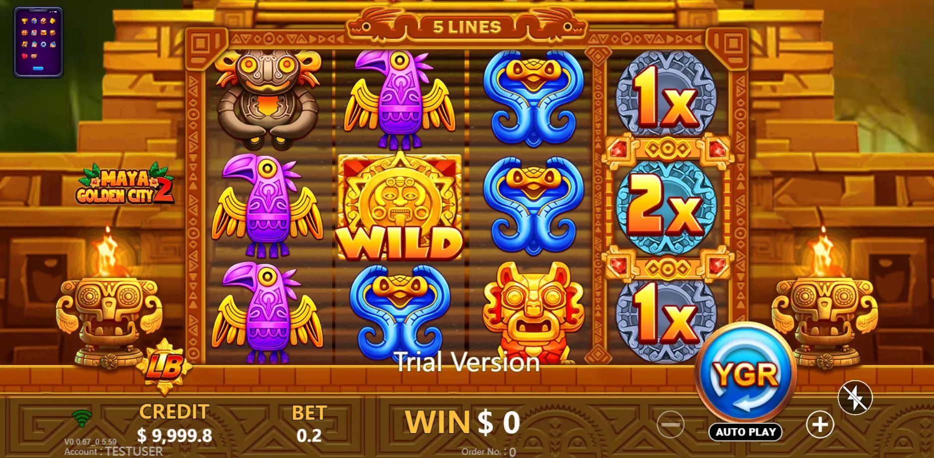 Maya Golden City 2 slot gameplay screenshot