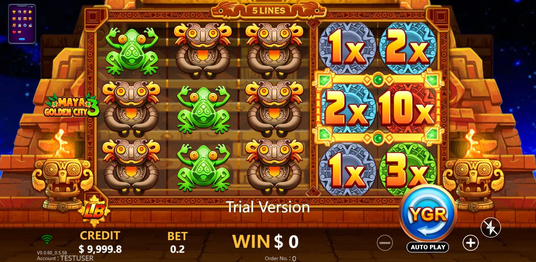 Maya Golden City 3 slot gameplay screenshot