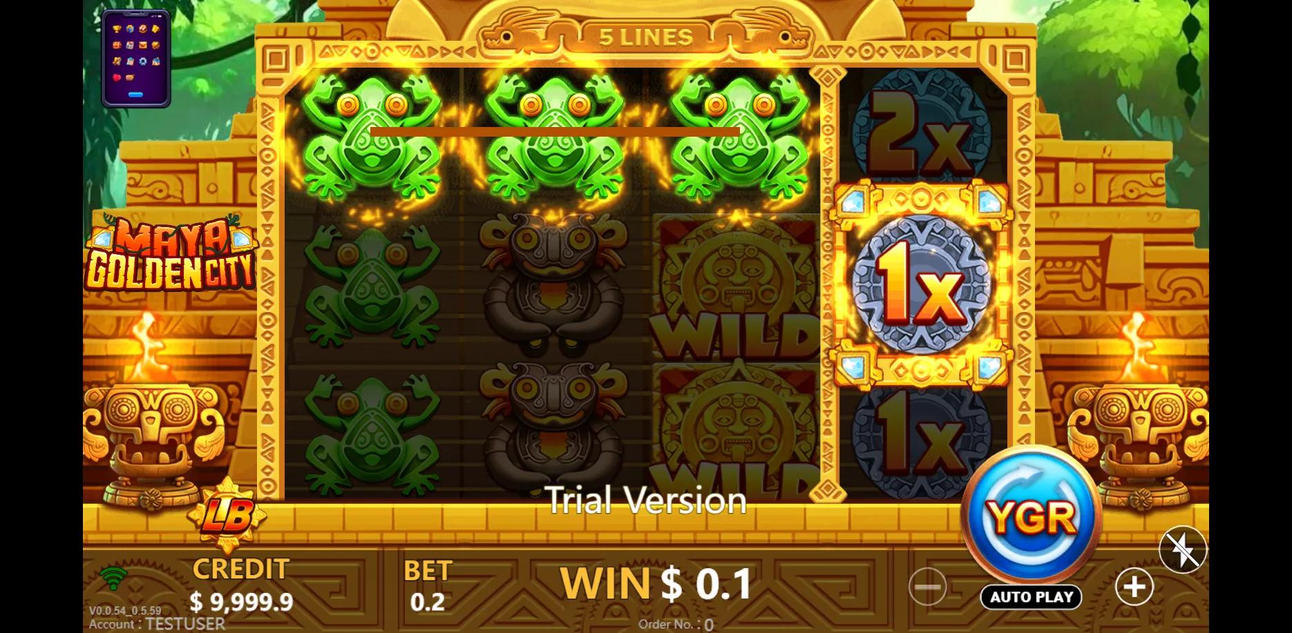 Maya Golden City slot gameplay screenshot