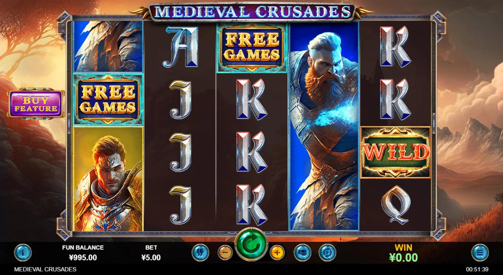 Medieval Crusades slot gameplay screenshot