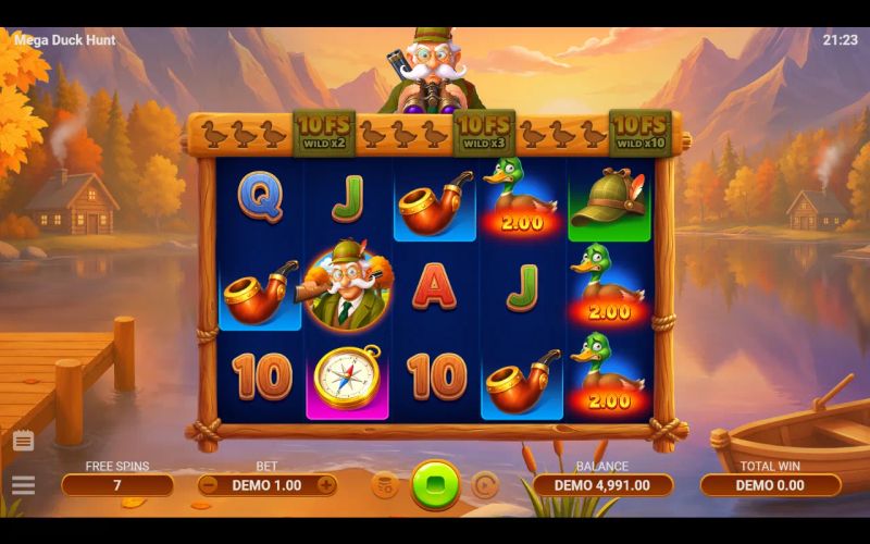 Mega Duck Hunt: tela do jogo