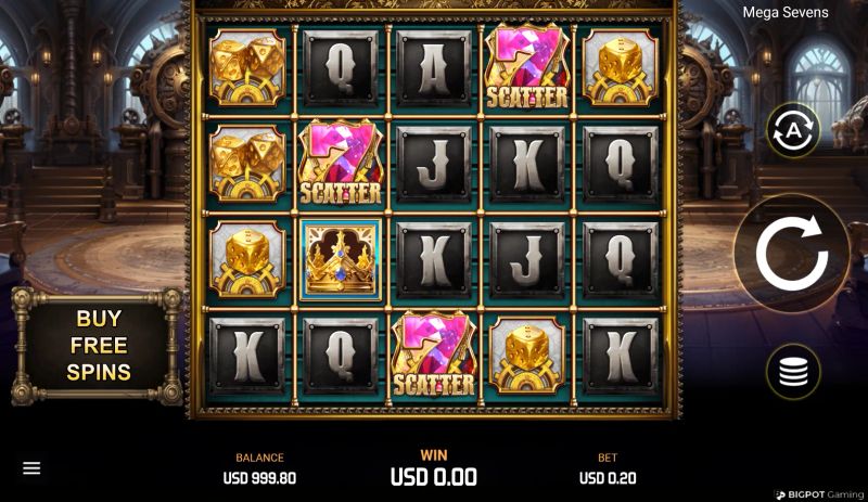 Mega Sevens gameplay screenshot