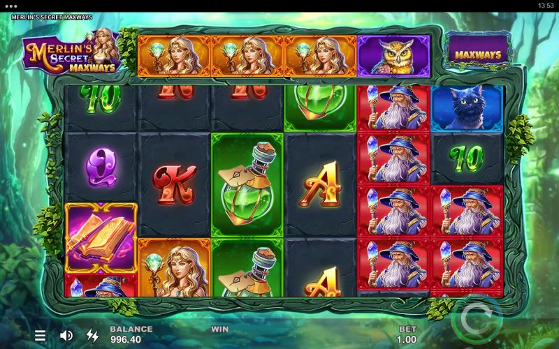 Merlin's Secret Maxways game screenshot